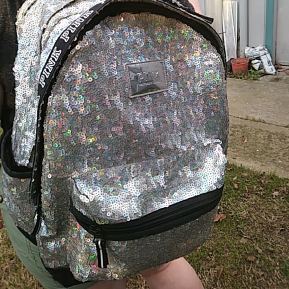 PINK Victoria's Secret Handbags - Pink brand by Victoria's Secret Sequined Backpack